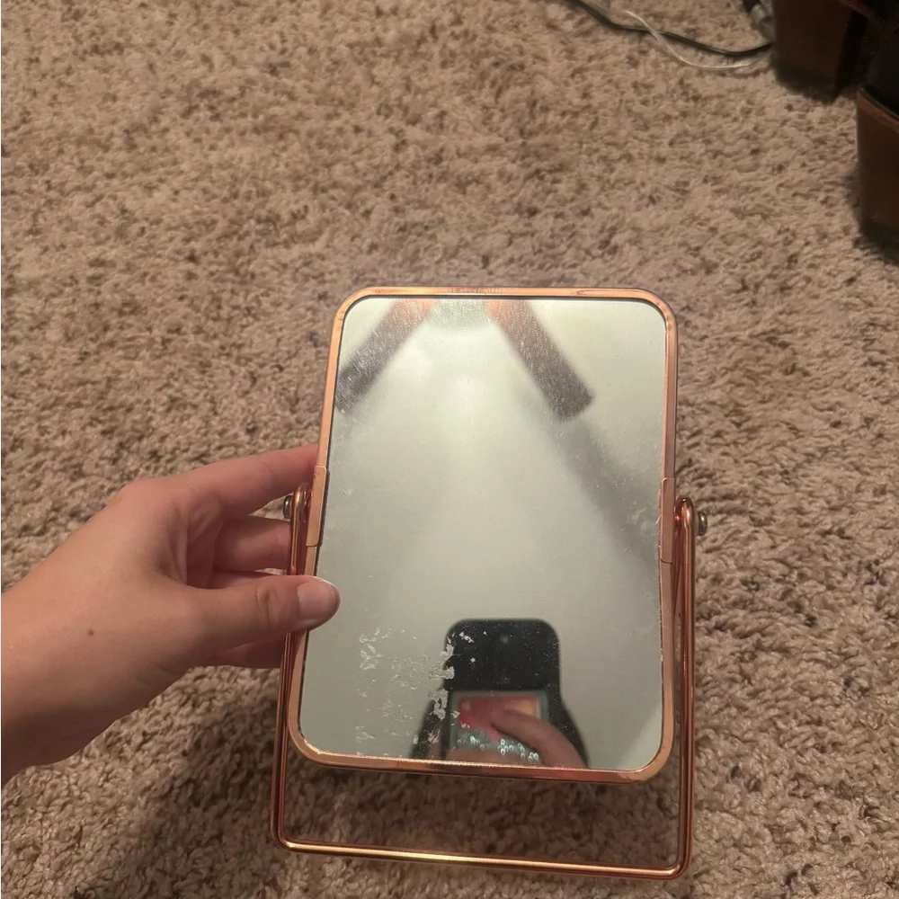 Chic Rose Gold Vanity Mirror